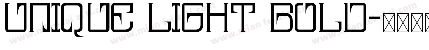 Unique Light BOLD字体转换